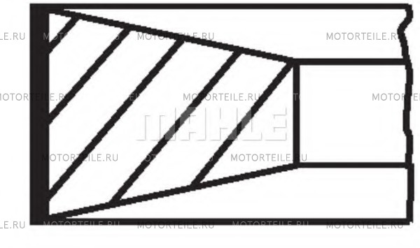 Кольца поршневые Iveco | Renault 2.8D | 2.8TD d94.4 STD 2.5-2.0-2.5 на 1 цил