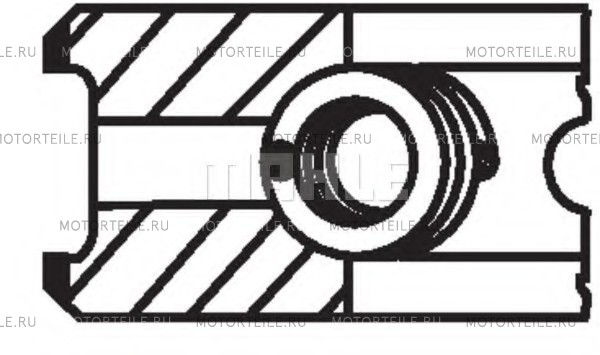 Кольца поршневые Fiat 1.3JTD d69.6 STD 2.0-1.5-2.0 Opel (0630365)
